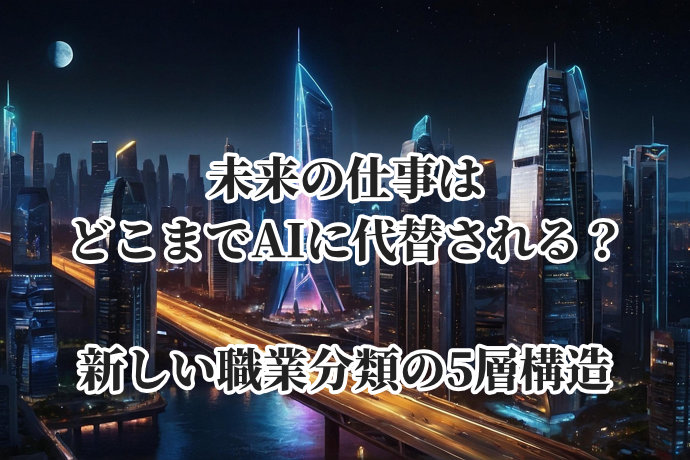 未来の仕事はどこまでAIに代替される？新しい職業分類の5層構造