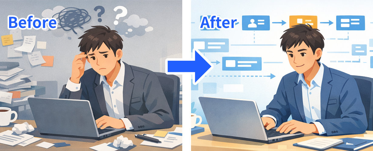 Before After