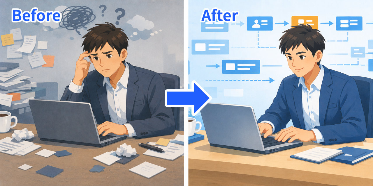 バラバラだった情報が、3分で“判断できる形”に整理される
